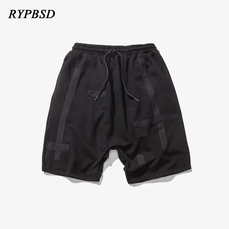 Летние новые черные бегущие повседневные мужские шорты в стиле ретро с эластичной талией свободные удобные уличные спортивные штаны до колен шорты для мужчин