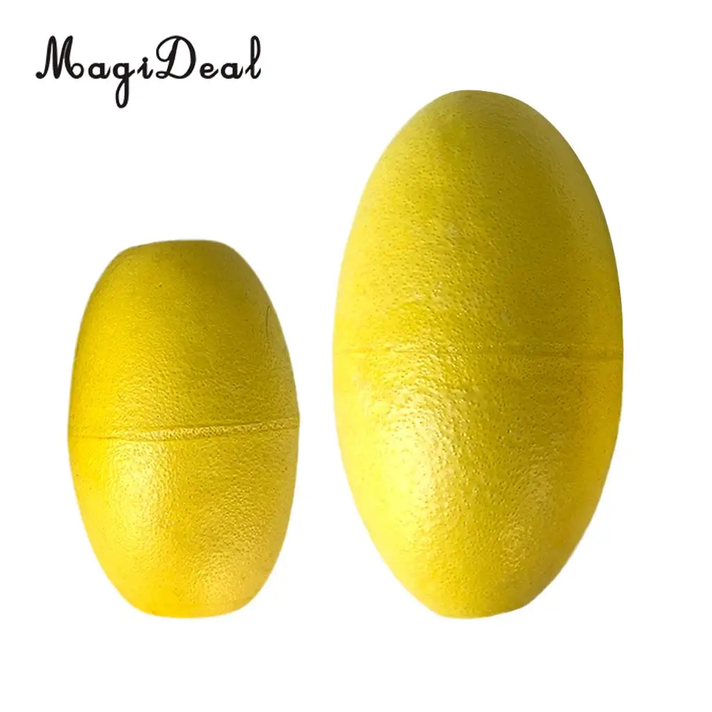 MagiDeal 2 Pieces Yellow EVA Kayak Drift Anchor Float Buoy for Tow Rope Throw Line