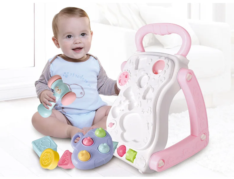 

Multifunctional Baby Walker Toy Triangle Structure Anti-side Flip 0-3 years old Stroller Can Be Turned Into A Game Table