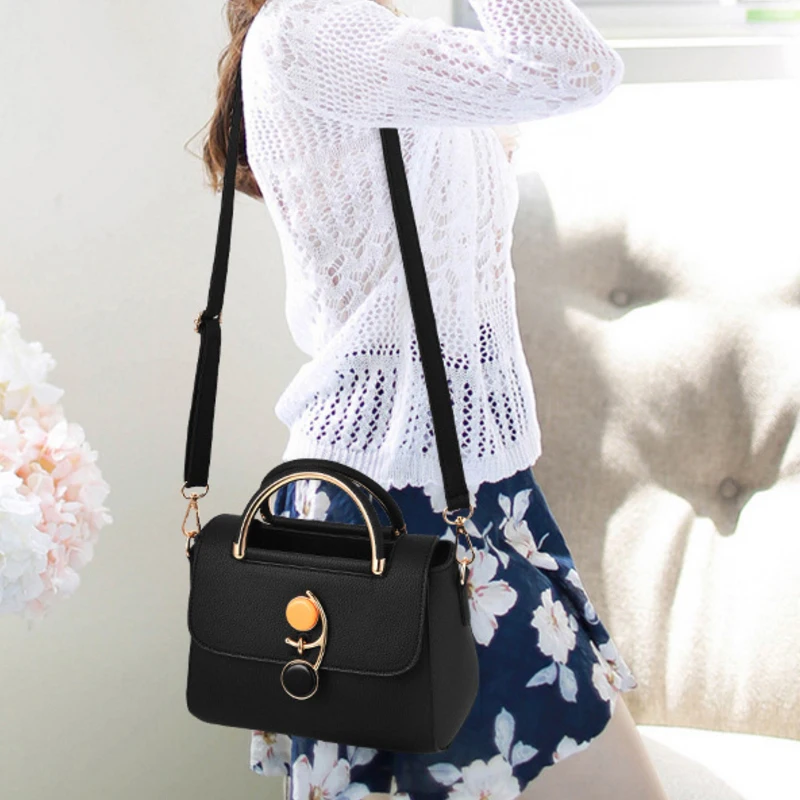 أزياء المرأة حقيبة يد أكياس صغيرة بو الجلود اليد حقيبة أعلى-حقائب بيد النساء صغيرة حقائب كتف للفتيات مشبك تصميم