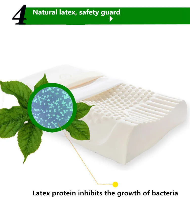 Таиланд Импорт натуральный латекс шейный позвонок здоровье и гигиена ортопедический массаж натуральный латекс Подушка наволочка подушка