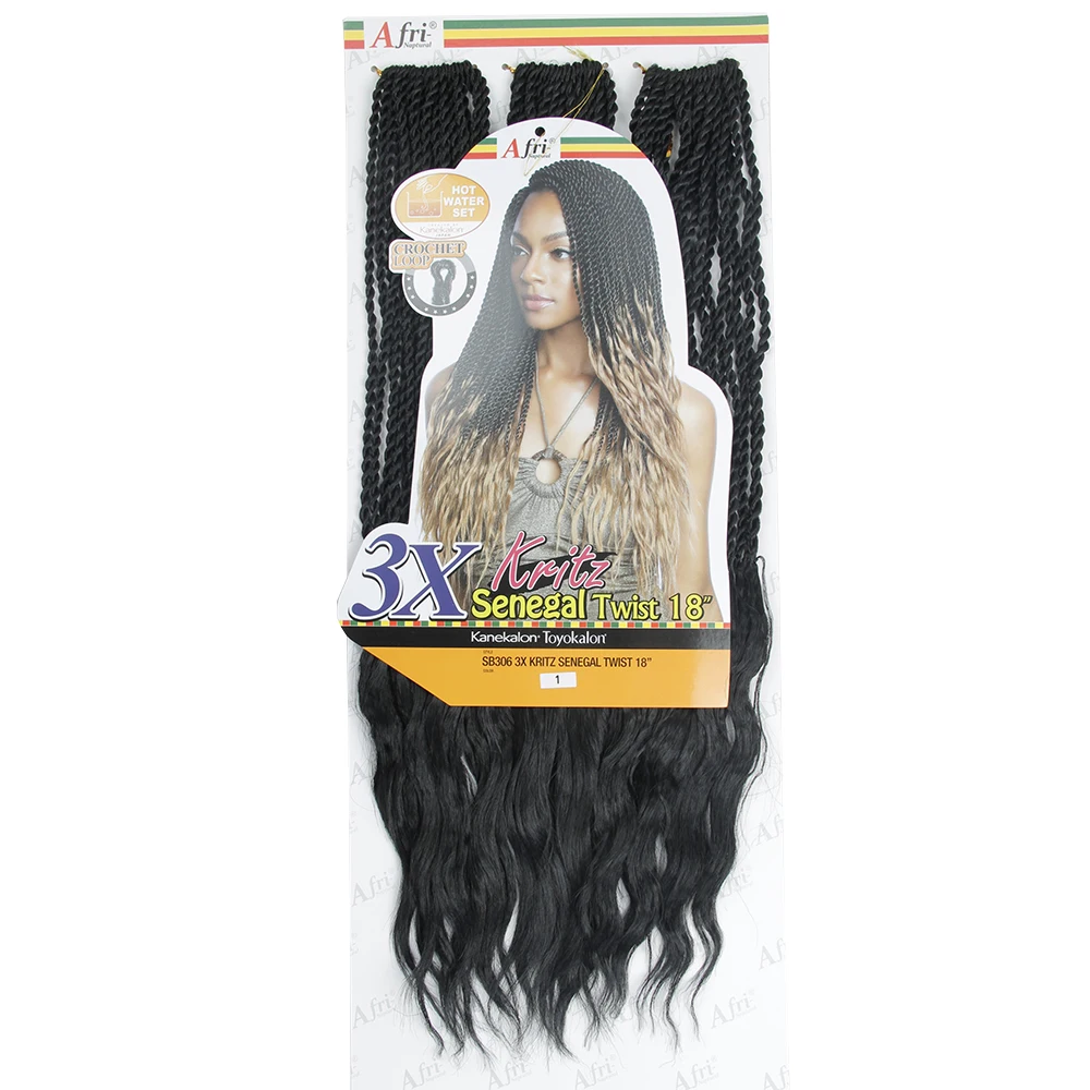 CROCHET loop pretwisted 3X senegal twist 18inch  (27)