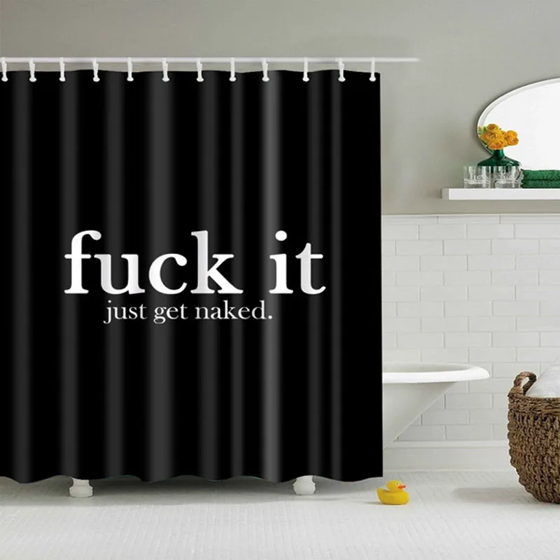 English letter Shower Curtains Custom Design Creative Shower Curtain