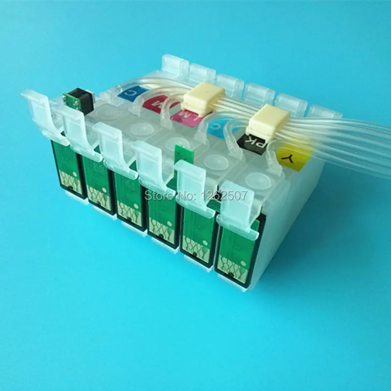 T0791-T0796 79 엡손 스타일러스 포토 1400 1500W P50 Artisan 1430 PX650 660 660 700W 710W 720용 Ciss 연속 잉크 공급 시스템