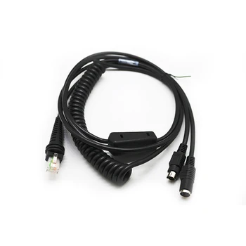 

1900G 1200 1300G 1450G 3M PS2 Keyboard Wedge Coiled Cable for Honeywell 1900G 1200 1300G 1450G Compatible Scanner Data Line