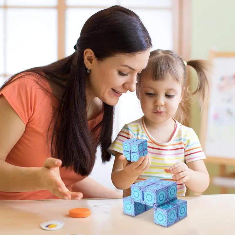 

Creative Infinity Cube Finger EDC Antistress Magic Cube Blocks Kids Educational Infinite Cube Toy for Kids Children Toys Gift