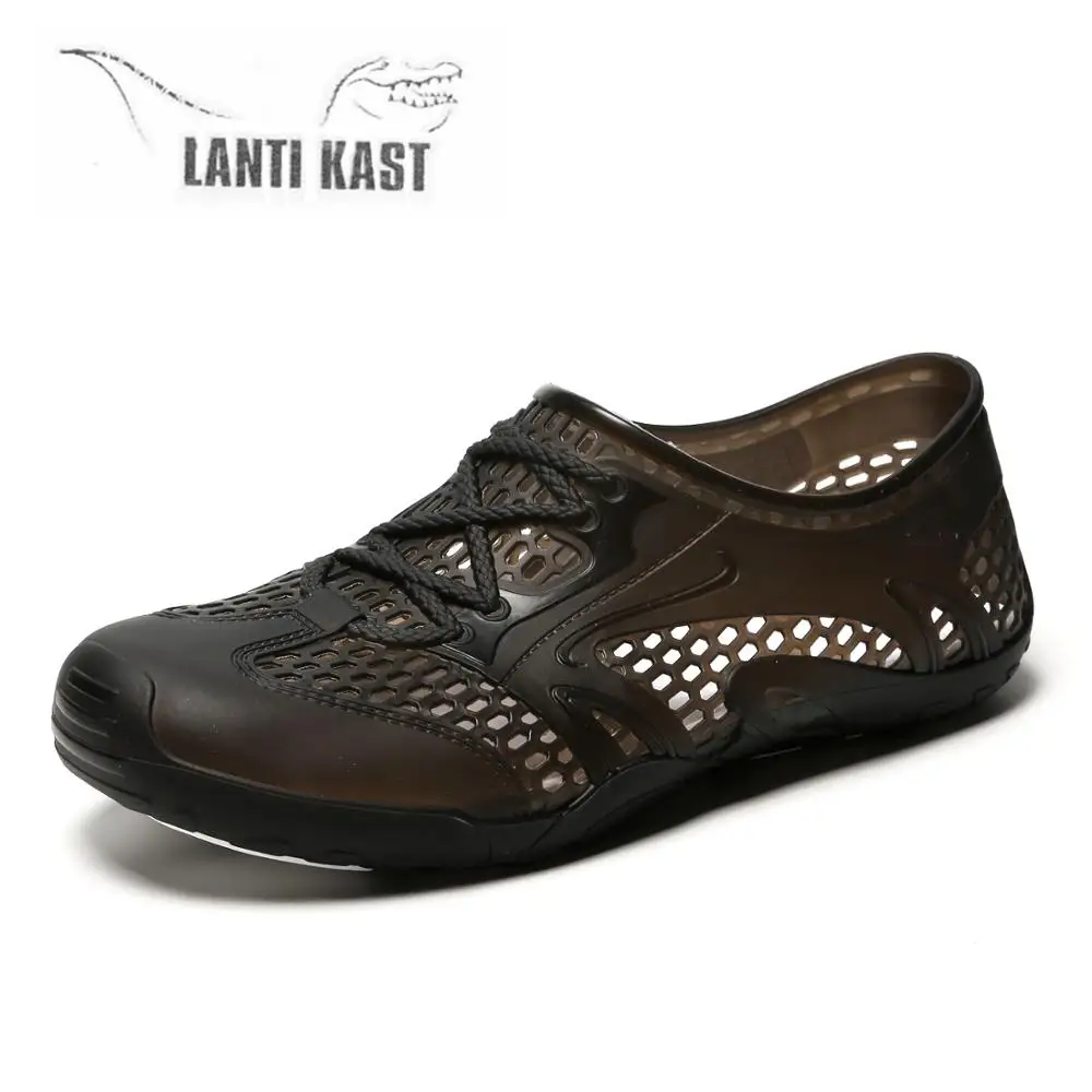 أحذية ماء حفرة الصنادل الرجال أكوا سباحة الصيف المياه نعال شاطئ المنبع Sandalia zapatillas hombre