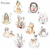 Prajna Cute Rabbit Patches Iron On Transfer For Clothing T-Shirts Heat Thermal Transfer For Clothes Animal Owl Fox Patch Decor F ► Photo 1/6