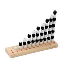 Bebé de Juguete Montessori 1-10 Pares e Impares Matemáticas Número Tablero de Madera Preescolar Temprana Niños Brinquedos juguetes