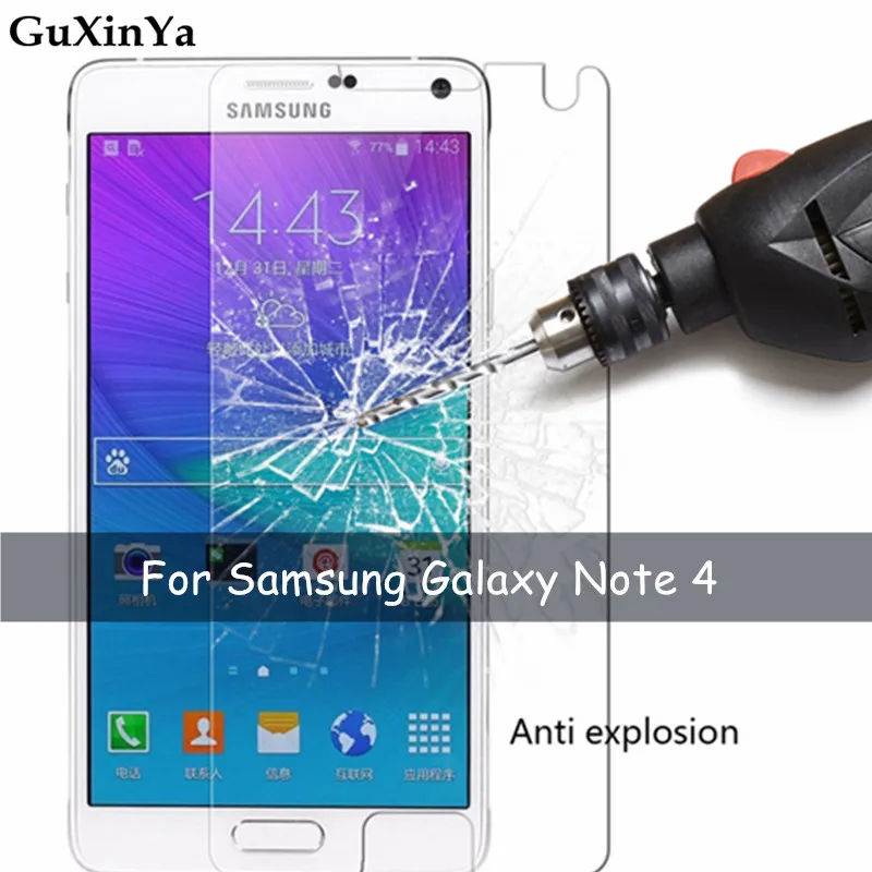 

2pcs Tempered Glass sFor Samsung Galaxy Note 4 Screen Protector Glass For Samsung Note 4 Anti-scratch Glass N9100 Phone Film