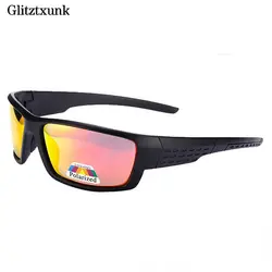 Glitztxunk Модные солнцезащитные очки Для мужчин поляризационные Пластик Frame UV400 очки путешествия вождения очки мужские Бизнес Солнцезащитные