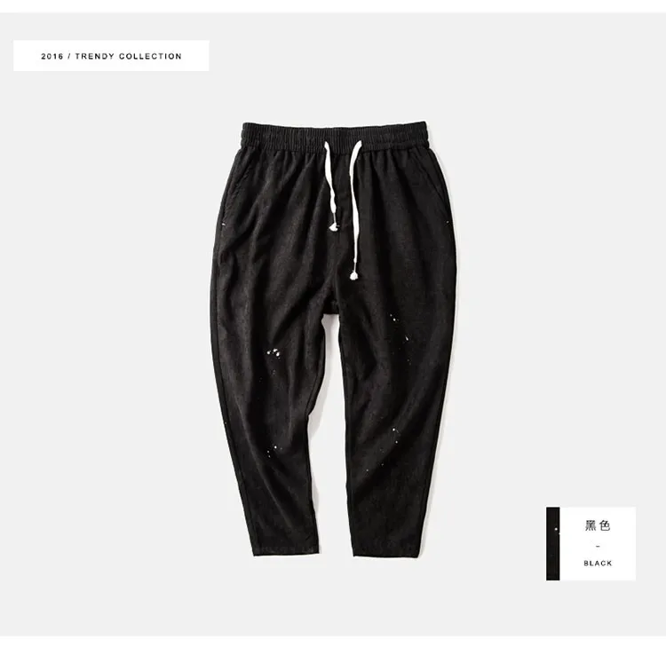 Aolamegs Mens Casual Pants Japanese-style Loose Harem Pants Collapse Pants 2016 Autumn Top Quality Pencil Sweatpants M L XL (35)