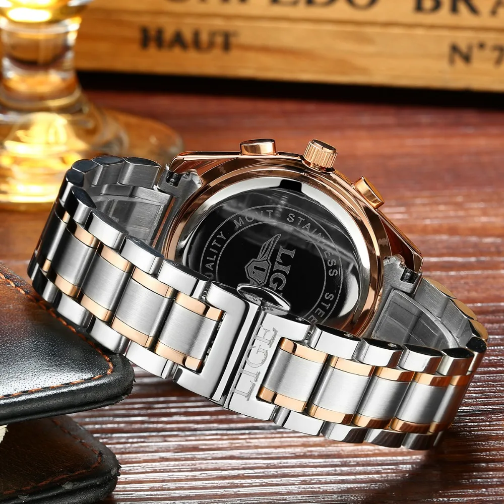 Watches Men LIGE Brand Full Steel Military Watches Men's Quartz Clock Men Business Watch Sport Waterproof WristWatch Man Relojes Watches Men LIGE Brand Full Steel Military Watches Men's Quartz Clock Men Business Watch Sport Waterproof WristWatch Man Relojes