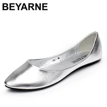 Plus Size 35 41 Fashion Flats for Women 2016 Pointed Toe Soft Outsole Flat Heel Shoes