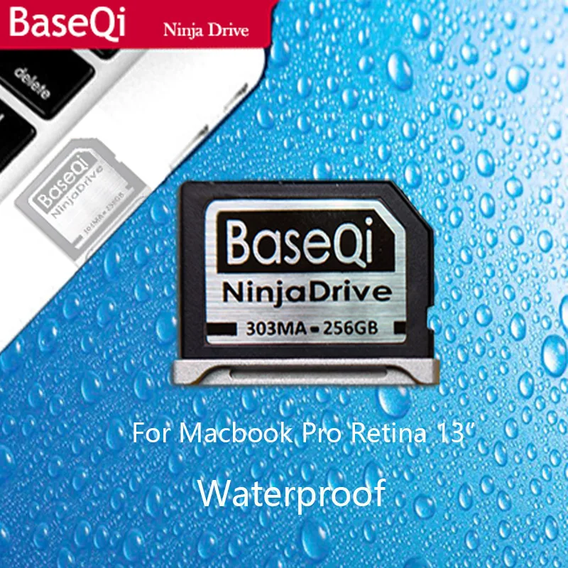 

BaseQi Aluminum waterproof 256GB Storage Expansion SD Card For MacBook Pro Retina 13" (Model 303MA)