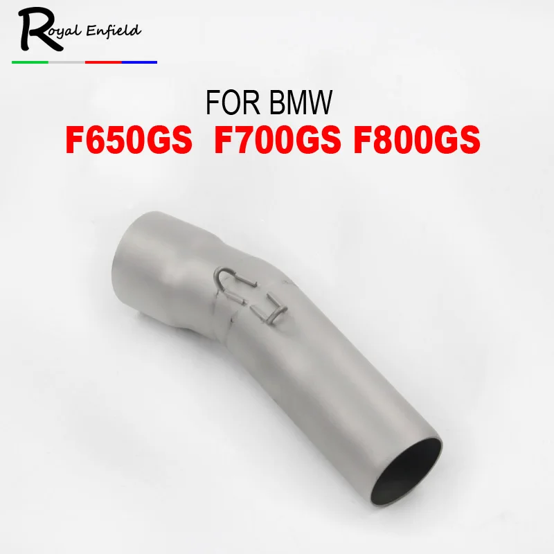 

For BMW F650GS F700GS F800GS Motorcycle Middle Section Stainless Steel Exhaust Pipe Non-Destructive Mounted Muffler SysteM