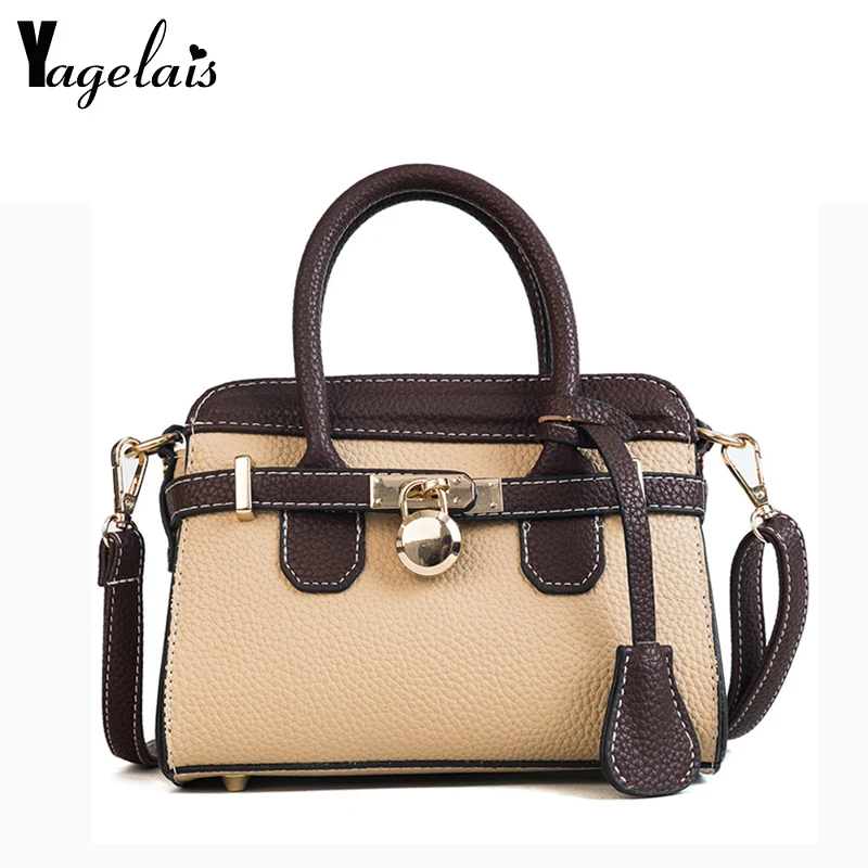 

Women PU Leather Handbag Ladies Large Tote Bag Female Square Shoulder Bags Bolsas Femininas Sac New Korean Style Hand Bags