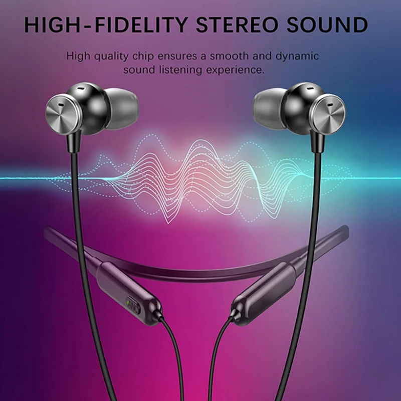 Mpow Active Noise Cancelling Sport Headphones Hi-Fi Stereo Magnetic Neckband Headset Bluetooth V4.2 Waterproof Earbuds with Mic (3)