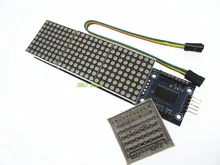 Free Shipping MAX7219 Dot Matrix Module For Arduino Microcontroller 4 In One Display with 5P Line