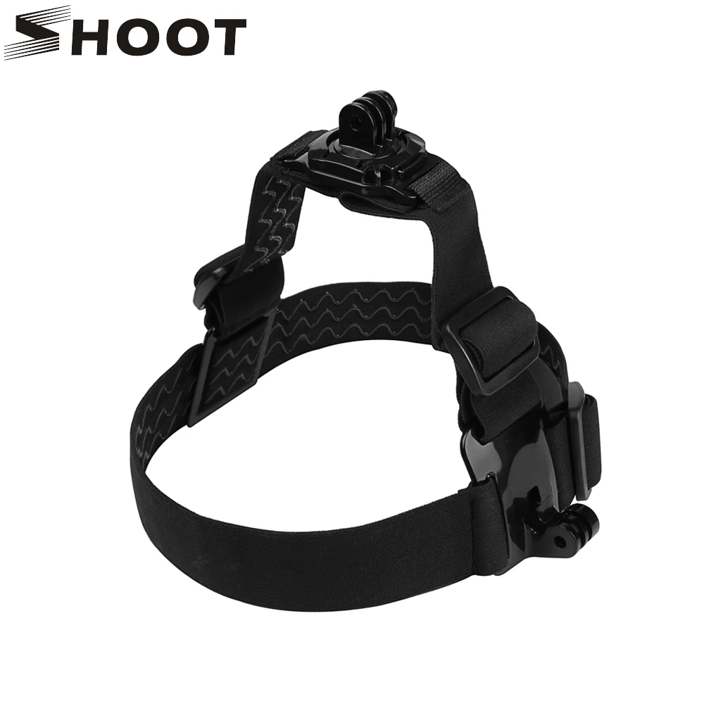 

SHOOT Elastic Head Strap Mount Double Camera Strap for GoPro Hero 7 6 5 Black Xiaomi Yi 4K Eken h9 Sj7 Star SJCAM SJ5000 Camera