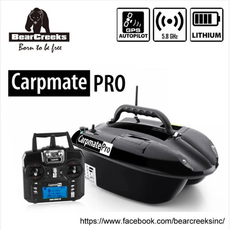 

GPS Autopilot Carpmate V4 Carp Fishing Bait Boat Lure Boat with Lithium Battery and optional BC151 color fishfinder
