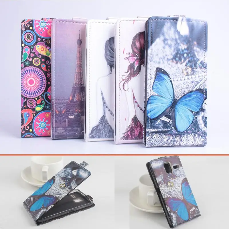 

HongBaiwei Fashion Leather Case For Lenovo S580 Butterfly Flower Tower Pattern Wallet Phone Case Cover Card Slot