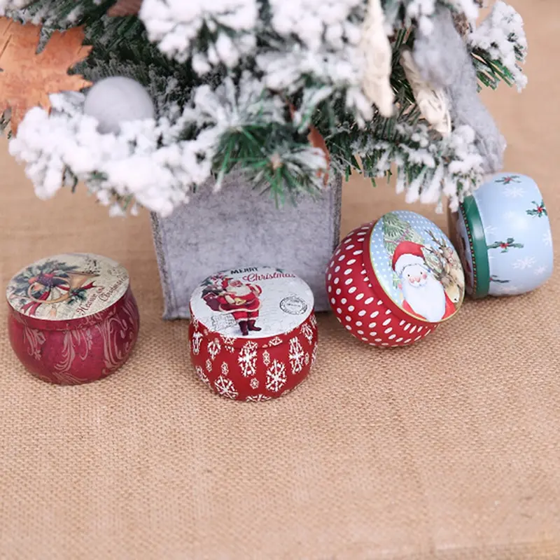 Cartoon Christmas Iron Pill Case Medicine Storage Splitters Dispenser Weekly Box Organizer | Красота и здоровье