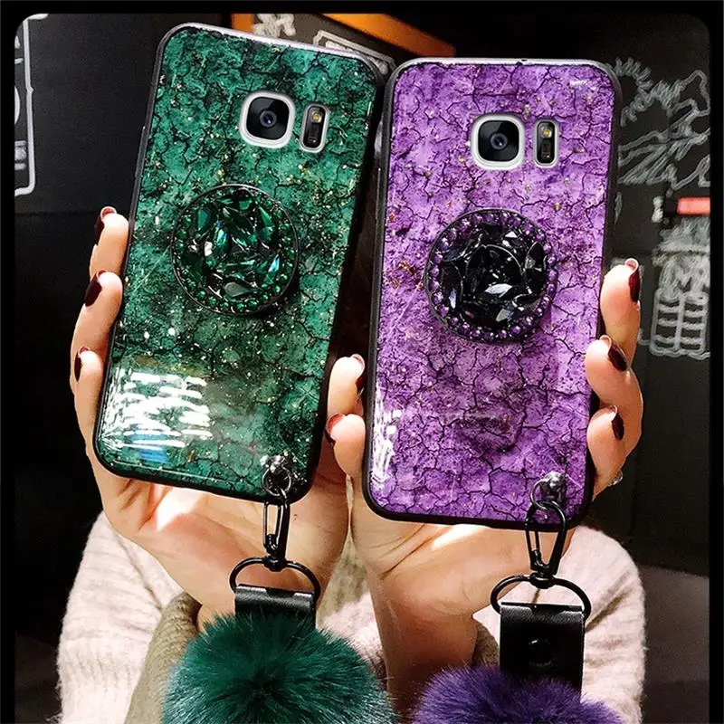 

Fashion Marble Glitter Silicone Case For Samsung Galaxy A8 Plus A6 A7 A9 2018 S10 S10E Cover On J4 J6 J8 A10 A20 A30 A40 A50 A70