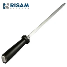 RISAMSHA עגול Shank מחדד עגול מוט חידוד כלי יהלום מטבח סכין חידוד פלדה מגנטי חכם RR003