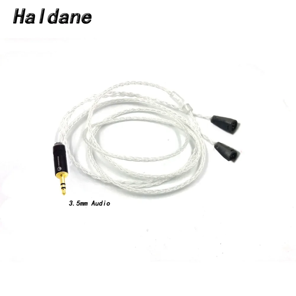 

Free Shipping Haldane 3.5/2.5/4.4 Balanced 8core 7N OCC Silver plated Headphone Upgrade Cable For SennheiserIE80 IE8 IE8I IE80S