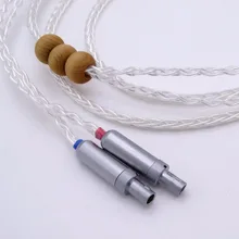 1.5 м 4PIN сбалансированный DIY Hi-End HiFi Литцендрат оплетка 8 ядер 5N PCOCC Посеребренная медь кабель наушников обновления для Sennheiser HD800