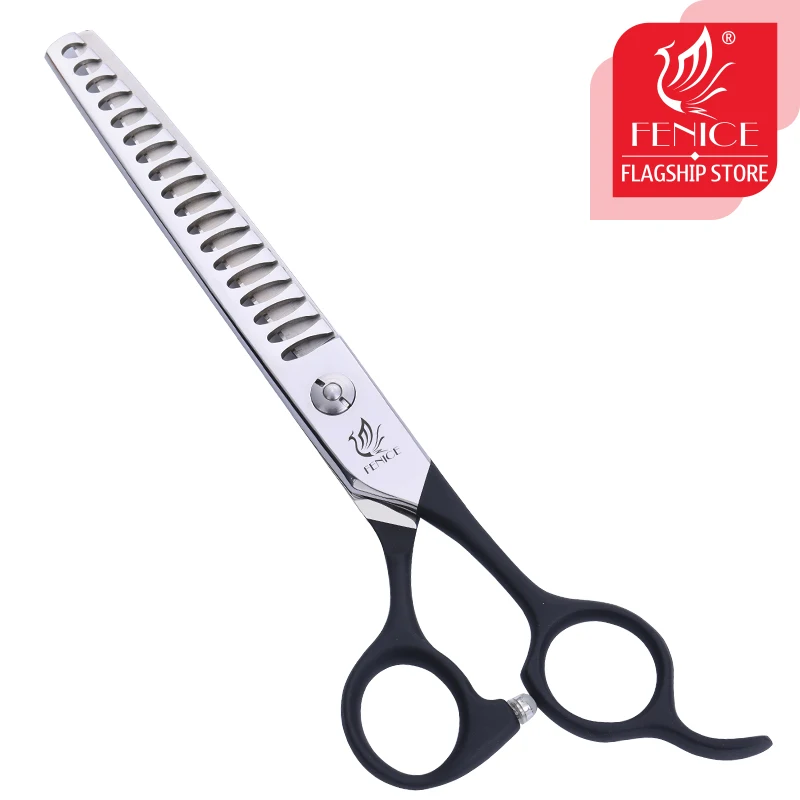 

Fenice Professional Japan 440c 6.75 inch Pet Dog Grooming Thinning Scissors Dog/Cats Shears Thinning Rate about 75%