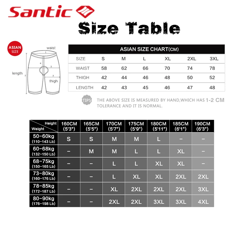 Santic Coolmax 4D мягкие велосипедные колготки шорты для мужчин Горные велосипед