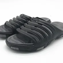 Летняя мужская обувь из Крока; Ультралегкая Мужская Нескользящая пляжная обувь; шлепанцы; хорошие сабо для мужчин; EU40-45 US7-12