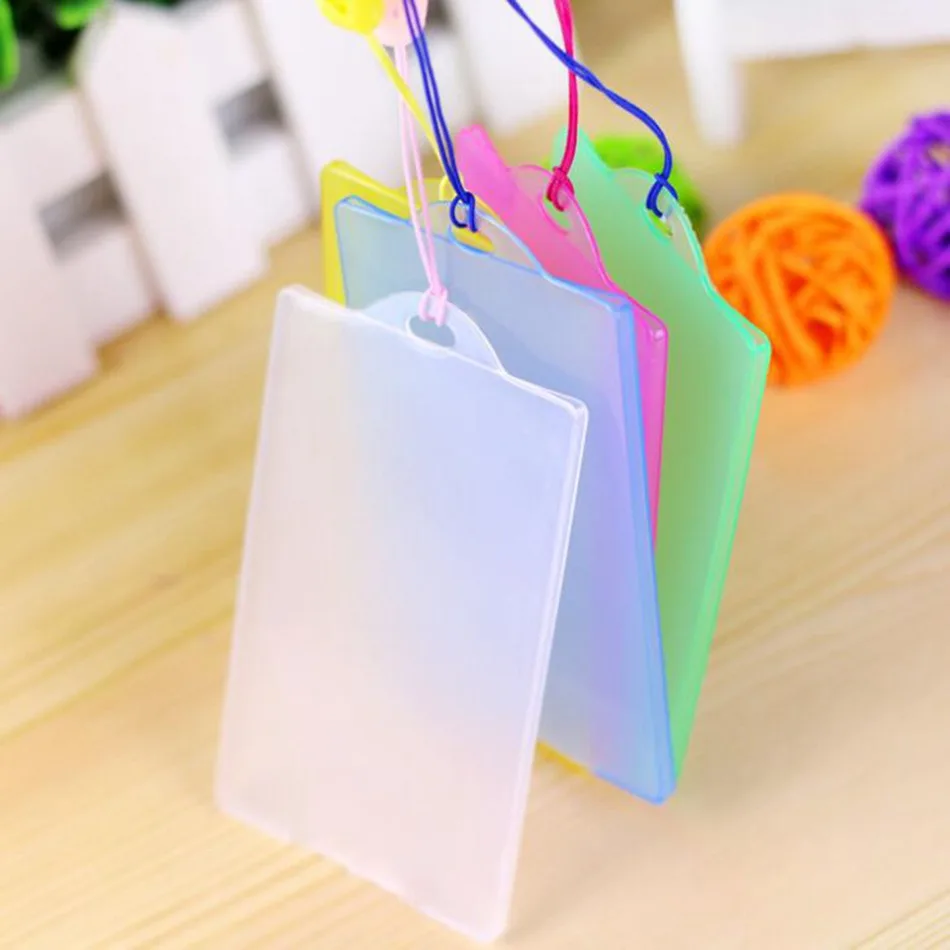 Fasion Waterproof PVC font b Card b font font b Holder b font Credit Student Transparent