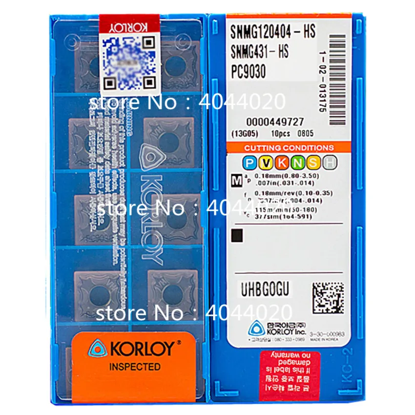 KORLOY SNMG120404-HM NC3020 SNMG431-HM NC3020 10 шт. качество товаров новый оригинальный