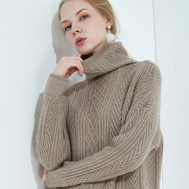 Winter new high quality cashmere sweater solid color simple loose large size warm breathable soft comfortable pullover sweater Winter new high quality cashmere sweater solid color simple loose large size warm breathable soft comfortable pullover sweater