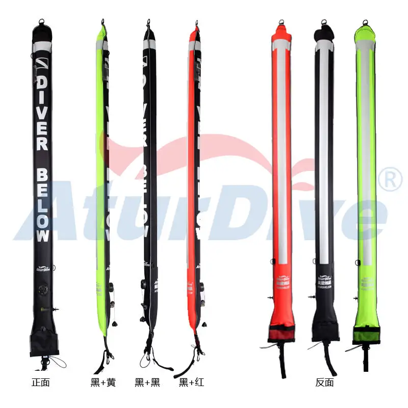 Diving SMB Various sizes Length Nylon Pull Diving Buoys With Valve,Smb