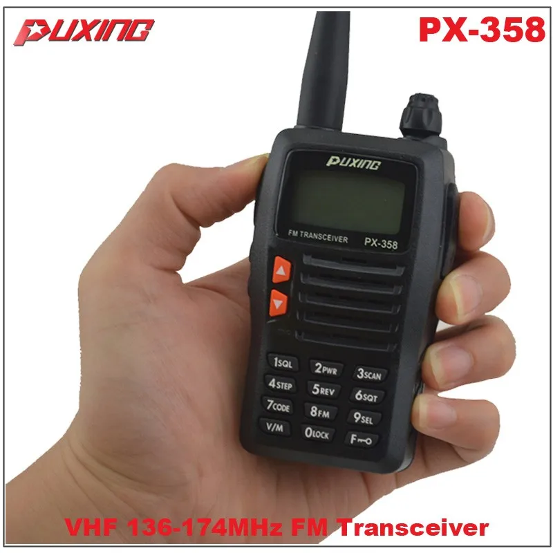 Горячая продажа рация Puxing PX-358 VHF 136-174 МГц портативный двухсторонний радиоприемник FM приемопередатчик