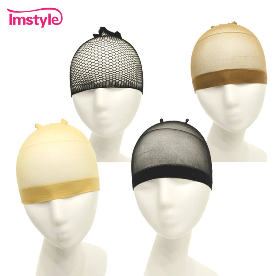Imstyle Wig Cap 2PCS/Pack Hairnets for Weaving Wig Stretchable Elastic Hair Nets Stretch Mesh Wig Cap for Making Wigs Free Size Imstyle Wig Cap 2PCS/Pack Hairnets for Weaving Wig Stretchable Elastic Hair Nets Stretch Mesh Wig Cap for Making Wigs Free Size