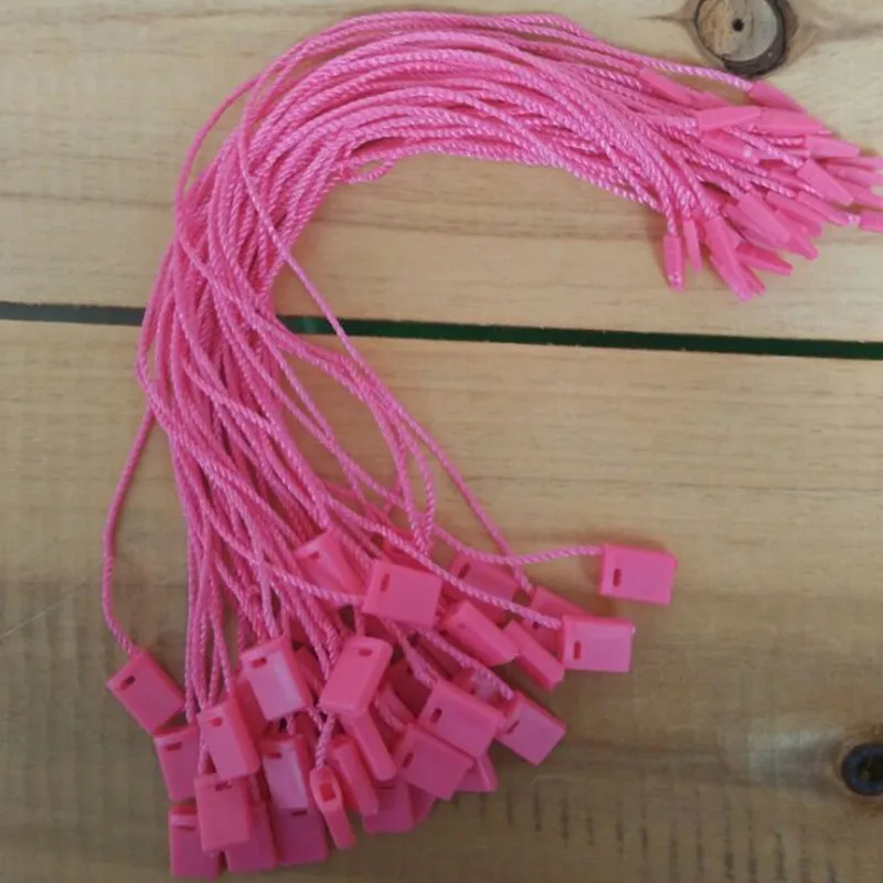 

100PCS Rose red cords Paper Tags string Garment Hang tag strings for t shirt