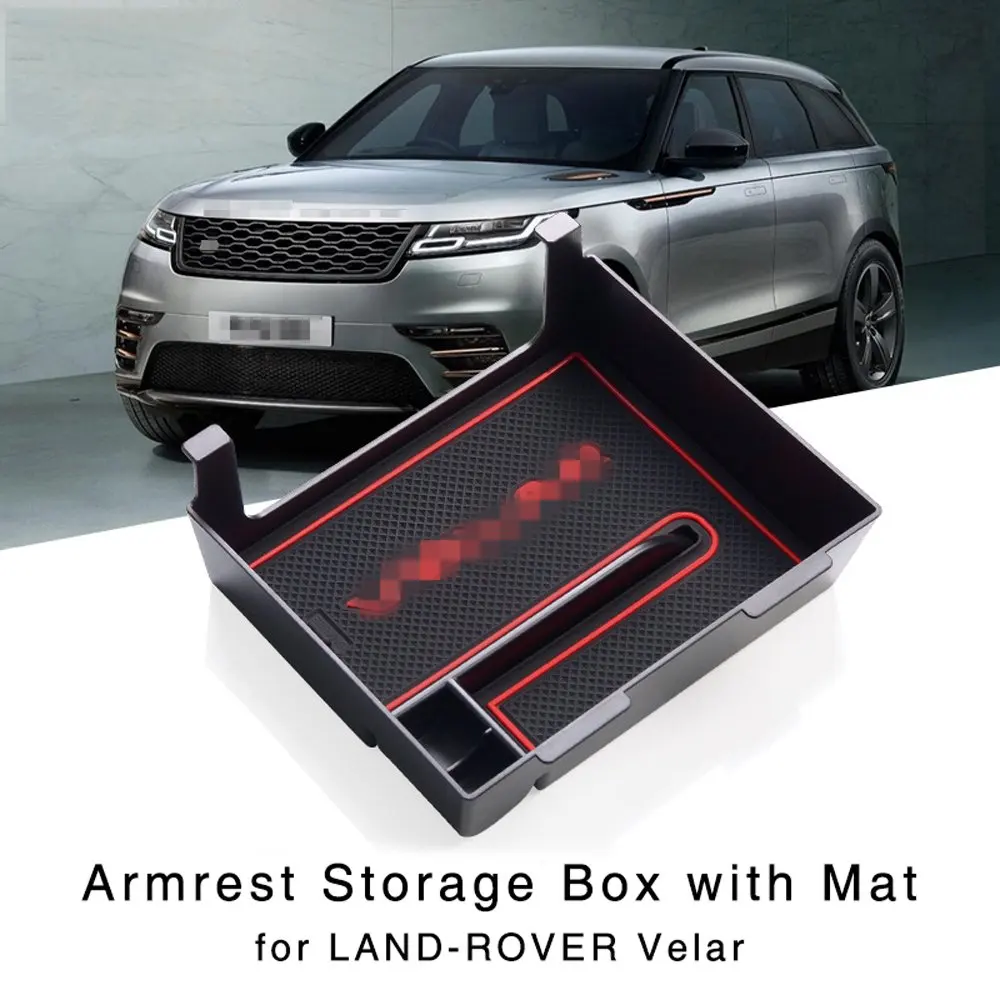 Armrest Storage Box for Land Rover Velar 2017 2018 2019 Interior Center Console Organizer Glove Holder Tray | Автомобили и