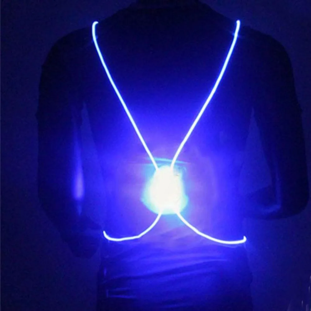 Outdoor Illuminated Reflective Cycling Vest Belt Unisex  (7)