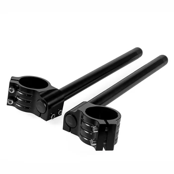 

Cafe racer clip on bars 47mm motorcycle handlebars high quality CNC aluminium