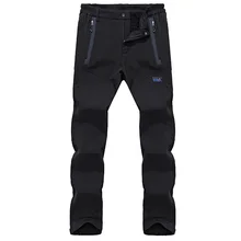 Зима осень плотные флисовые брюки мужские Водонепроницаемые Софтшелл быстросохнущие штаны для бега спортивные штаны мужские брюки pantalones hombre