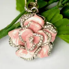 Ювелирные изделия розовый цветок подарок Usb флэш-накопитель 32 ГБ Флешка 16 ГБ флеш-накопитель 128 ГБ компьютер Memoria Usb флешка 1 ТБ 2 ТБ диск на ключе 512 ГБ