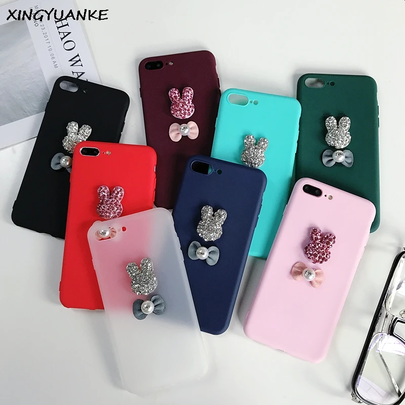 XINGYUANKE 3D Роскошный Блеск Алмазный чехол для Nokia 2 3 5 6 2018 милый мультфильм Coque 7 8 9
