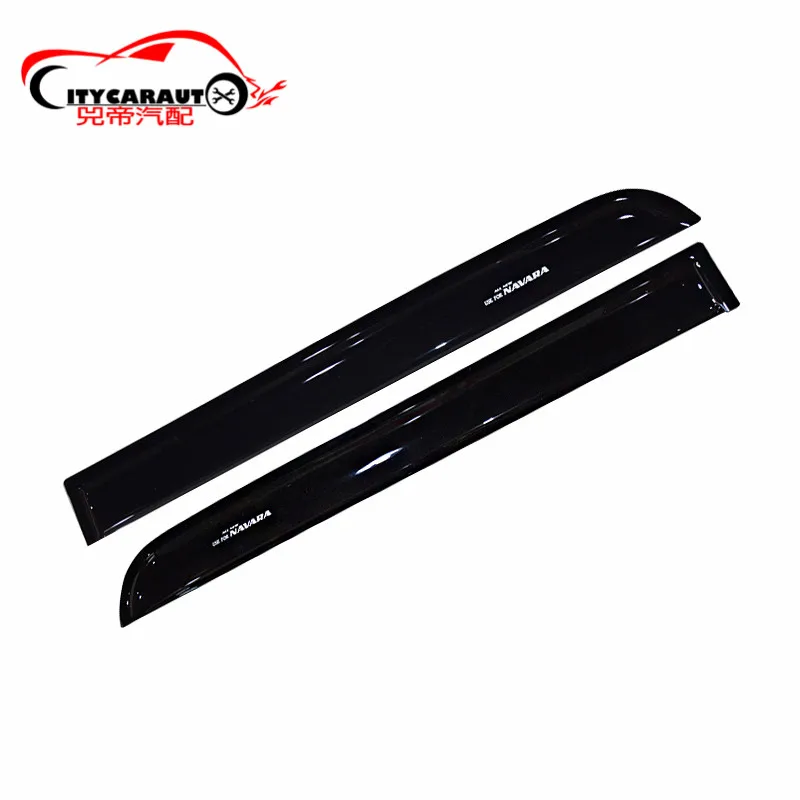 2014-18 Car Wind Deflector Awnings Shelters For NAVARA NP300 D23 Black Window Deflector Guard FIT For Nissan Navara NP300