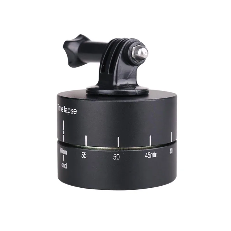 360 Degree Rotating Head Delay Photography Automatic Time Lapse Timer Stabilizer Tripod Adapter For GoPro Hero 4 3 Xiaoyi  (2)