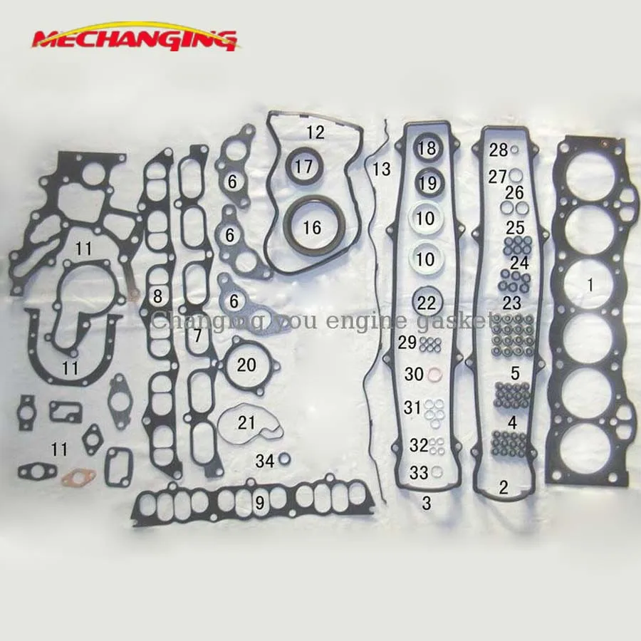 

For TOYOTA CROWN 1GGE GX81 CROWN CHASER CRESTA GX131 Full set Engine Rebuilding Kits Engine Gasket 04111-70071 04111-70070